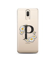 Papatya Harf Tasarım Süper Şeffaf Silikon Telefon Kılıfı Huawei Mate 10 Lite P-H