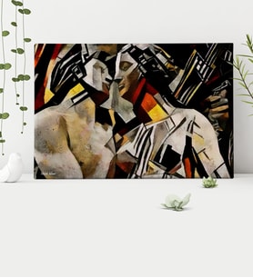 BK Gift Kişiye Özel Modern Soyut Kanvas Tablo 30x50cm 15