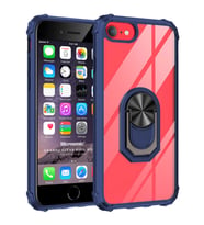 Microsonic Apple iPhone 6 Kılıf Grande Clear Ring Holder Lacivert