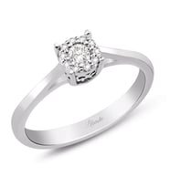 0.14 Ct. Modern Tasarım Coronet Tektaş Yüzük
