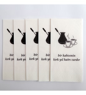 Özel Baskılı Peçete(Bir Kahvenin Kırk Yıl Hatrı Vardır) 25 adet