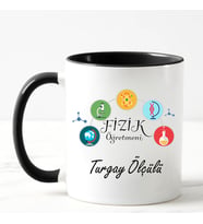 Fizik Öğretmeni Kupa Bardağı Siyah