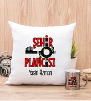 Şehir Plancısı Yastık ve Silver Kupa Bardak