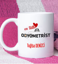 Mesajlı Odyometrist Tasarımlı Kişiye Özel Odyometrist Kupa Bardak