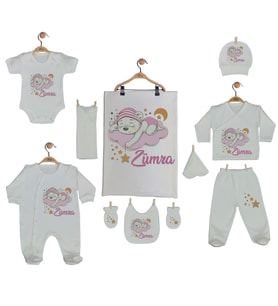Pia Baby GL 2003 10 Parça İsme Özel Ayıcıklı Hastane Çıkışı
