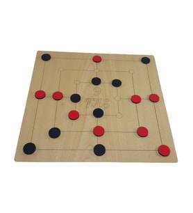 Ahşap 9 Taş Akıl, Zeka ve Strateji Oyunu (Dokuztaş, Dokuz Taş)