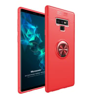Microsonic Samsung Galaxy Note 9 Kılıf Kickstand Ring Holder Kırmızı