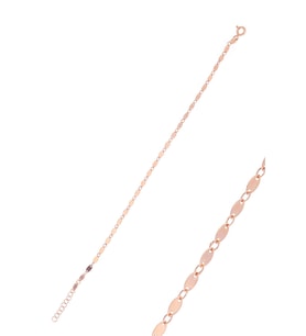 Söğütlü Silver Gümüş rose mekik pullu bileklik