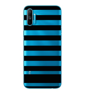 Çizgi Tasarımlı Süper Şeffaf Silikon Telefon Kılıfı Oppo Realmi C3