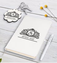 BK Gift Kişiye Özel İsimli Beyaz Defter Kalem Ve Anahtarlık Hediye Seti-13 (Model 1)