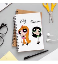 Powerpuff Girls Blossom & Buttercup Defteri Kişiye Özel
