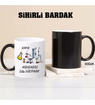 Kimya Mühendisi Kupa Bardağı Sihirli (Beyaz)