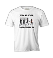 Stay at Home - Dance III Beyaz Erkek Tshirt