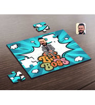 BK Gift Kişiye Özel Erkek Big Boss Karikatürlü Ahşap Puzzle-3