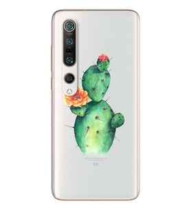 Kaktüs Tasarımlı Süper Şeffaf Silikon Telefon Kılıfı Xiomai Mi10-pro