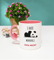 Sevimli Panda Kupa Bardak Pembe