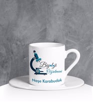 Kişiye Özel Biyoloji Öğretmeni Türk Kahvesi Fincanı 90684