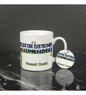 Elektrik Elektronik Mühendisi Kupa Bardak ve Anahtarlık Set 001