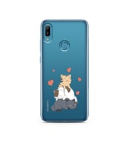 Kedi Kardeşler Tasarımlı Süper Şeffaf Silikon Telefon Kılıfı Huawei Y6 Prime (20