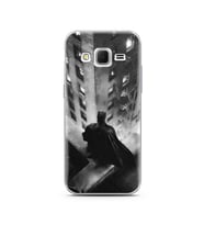 Batman Tasarım Süper Şeffaf Silikon Telefon Kılıfı Samsung Core Prime