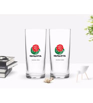 BK Gift Kişiye Özel Renkli Baskılı Isparta Tasarımlı Turistik İkili Rakı Bardağı Seti-1 (Beyaz)