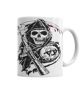 Sons of Anarchy Reaper Kupa Bardak Porselen