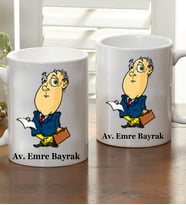 Kişiye Özel Karikatür Avukat Kupa Bardak