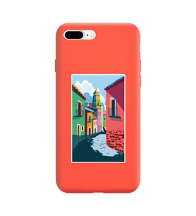 Turuncu Lansman Kılıf iPhone 8 Plus