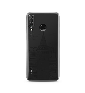 Galata Tasarımlı Süper Şeffaf Silikon Telefon Kılıfı Huawei P30 Lite 