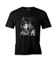 Kurt Siyah Erkek Tshirt