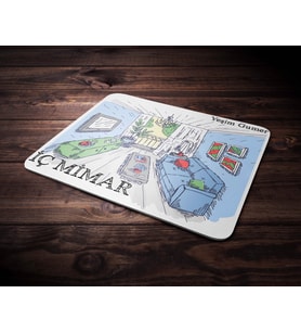 Kişiye Özel İç Mimar Tasarımlı Mouse Pad (Renksiz)