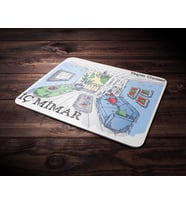 Kişiye Özel İç Mimar Tasarımlı Mouse Pad (Renksiz)