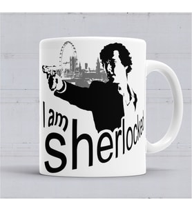 I Am Sherlocked Sherlock Holmes Kupa Bardak Porselen