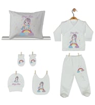 Pia Baby Gl 1916-08 İsme Özel Yastık Zıbın Set