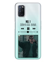 No.1 Mp3 Tasarımlı Süper Şeffaf Silikon Telefon Kılıfı Oppo A52-A72
