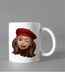 Emoji Kız Stiker Kupası