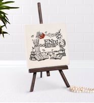 BK Gift Kişiye Özel En İyi Öğretmen Şovaleli Doğal Taş-8 (Beyaz)
