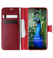 Microsonic Reeder P13 Blue Kılıf Delux Leather Wallet Kırmızı