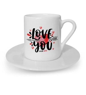 BK Gift Kişiye Özel Seni Seviyorum Türk Kahvesi Fincanı  2