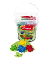 Heroes Kovalı Kalıplı Kinetik Kum 500 Gr  KUM-019 YEŞİL