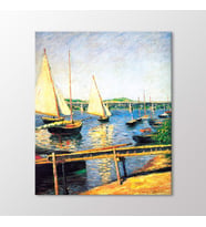 Arty Tablo Argenteuil 'de Yelkenliler, 1888 Tablo (Karışık)