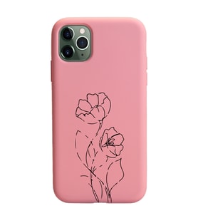 Iphone 11 Pro Max Çizgi Tasarımlı Pudra Lansman Telefon Kılıfı