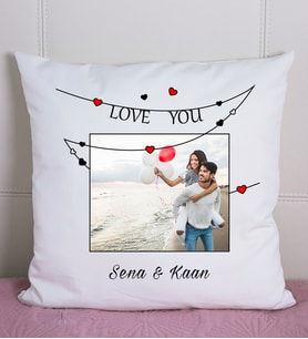 Love You Yazılı  İsimli Yastık