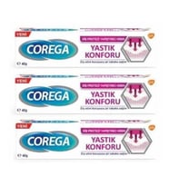 Corega Yapıştırıcı Krem 40gr Yastık Konforu-3 Adet