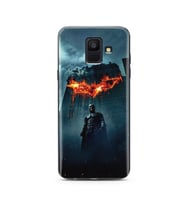 Batman Tasarım Süper Şeffaf Silikon Telefon Kılıfı Samsung A6 (2018)