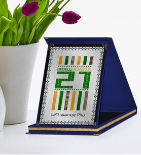 BK Gift Kişiye Özel Bedelli Askerlik Lacivert Plaket  4