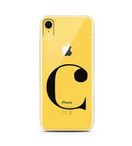 Iphone XR Harf Tasarımlı Telefon Kılıfı C-Harfi 