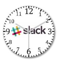 Slack SlackLine Brasil Duvar Saati Bombeli Gercek Cam