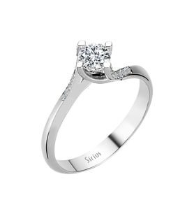 Sirius G Renk Toplam 0,46 Karat Pırlanta Tektaş Yüzük 0704R0188
