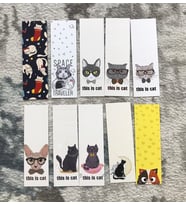 Kedi Desenli Tasarım 10'lu Desenli Kitap Ayraç Seti PYTKKAYR0026